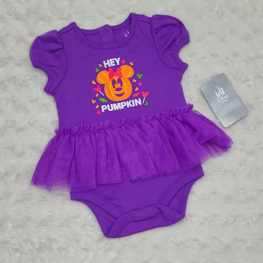 NEW Disney Minnie Mouse Halloween bodysuit with tutu size 6-9 months